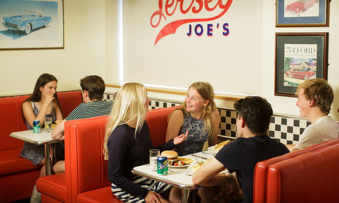 Teenagers in Jersey Joe's Diner
