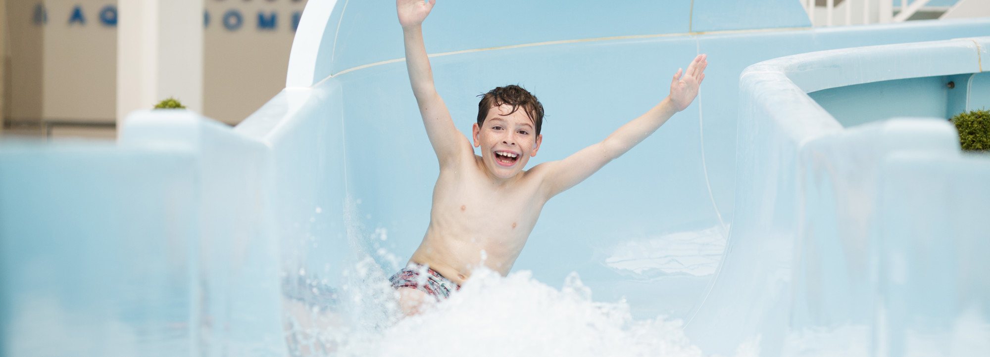 Aquadome Slide. Boy 4