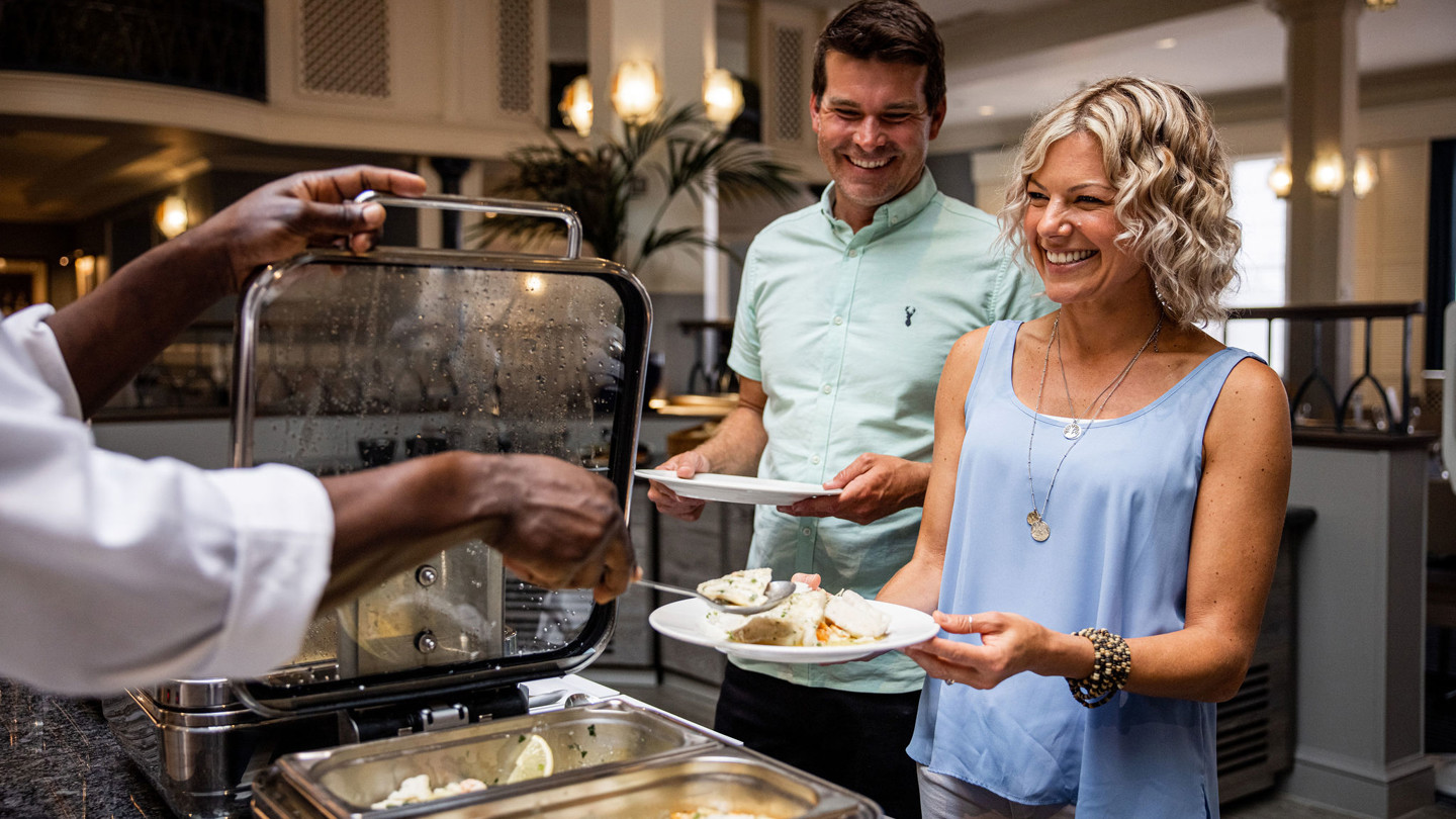 Buffet Service at The Belvedere Restaurant
