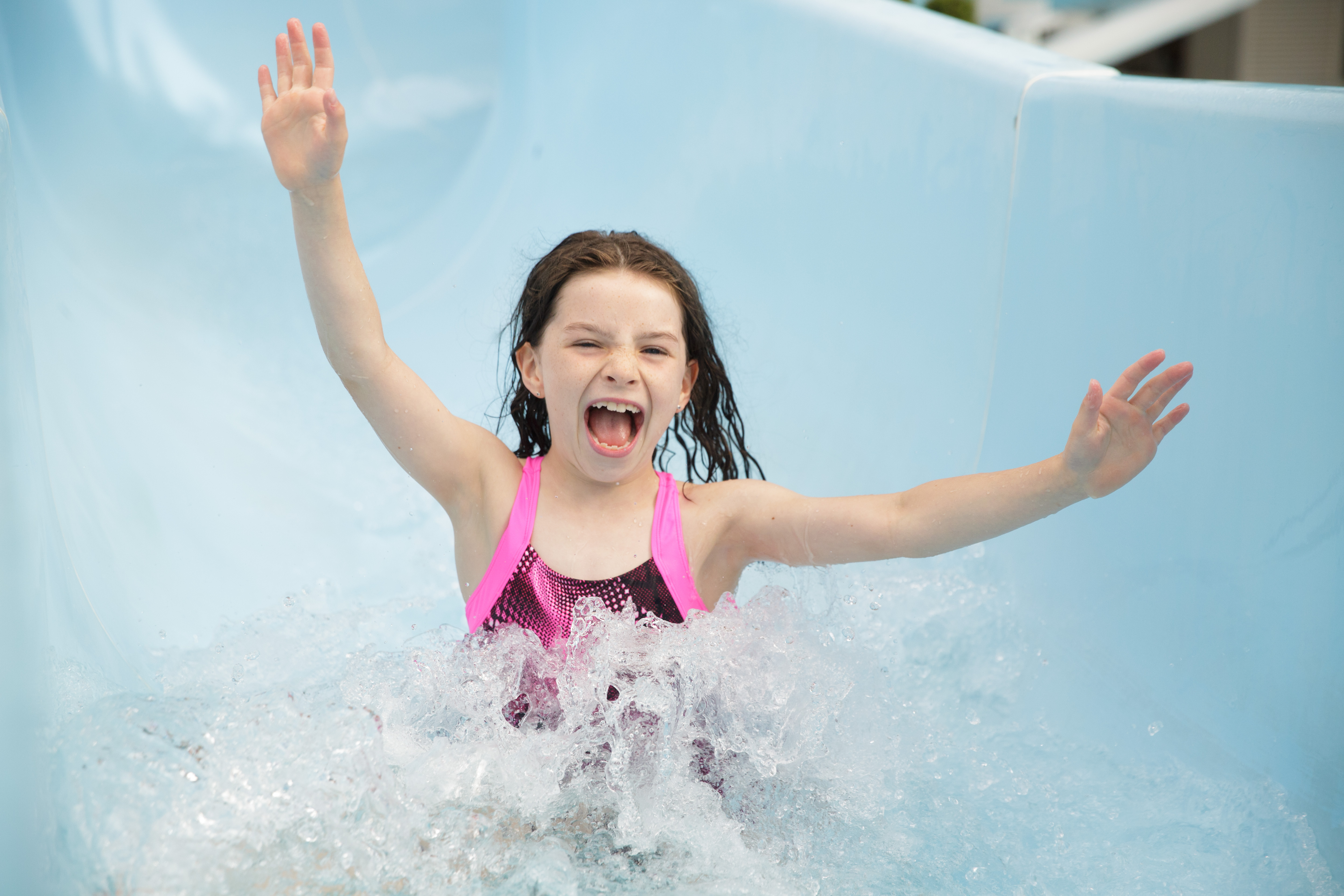 Aquadome Slide. Girl 4
