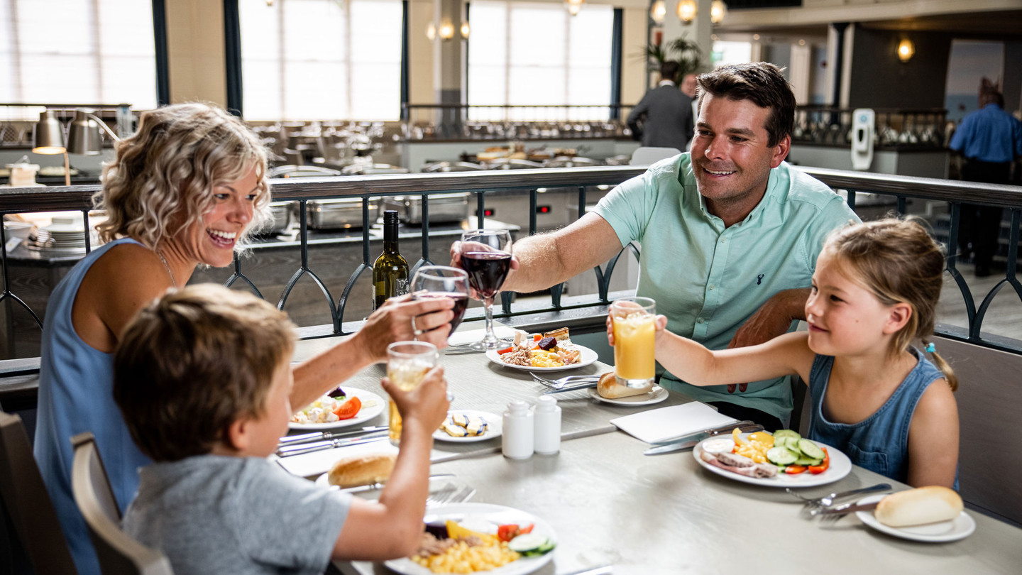 Family Dining in The Belvedere Restaurant